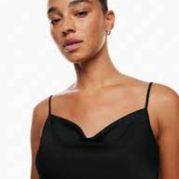 Babaton Tops - BABARTON Black Cowl-neck Camisole Size S